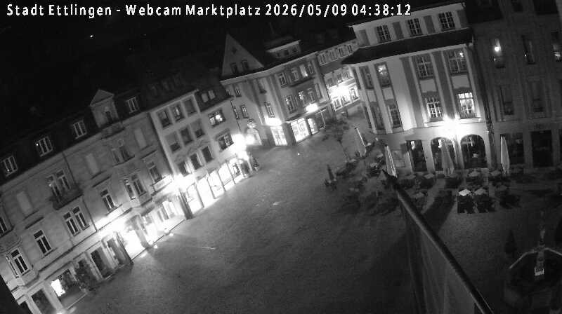 Archiv Foto Webcam Blick auf den Marktplatz Ettlingen
