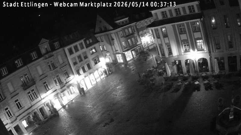 Archiv Foto Webcam Blick auf den Marktplatz Ettlingen