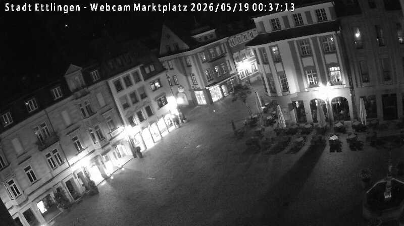 Archiv Foto Webcam Blick auf den Marktplatz Ettlingen