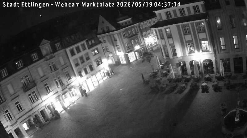 Archiv Foto Webcam Blick auf den Marktplatz Ettlingen