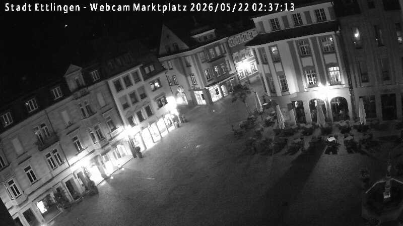 Archived image Webcam Market place in Ettlingen