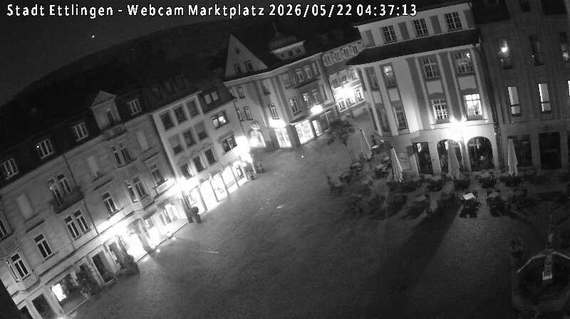 Archived image Webcam Market place in Ettlingen