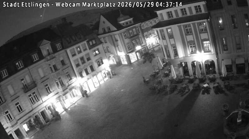 Archived image Webcam Market place in Ettlingen