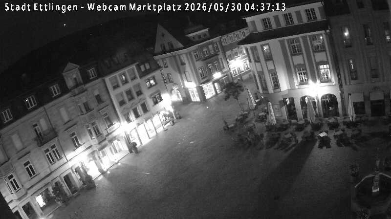 Archiv Foto Webcam Blick auf den Marktplatz Ettlingen