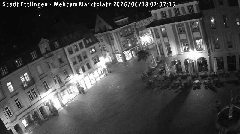 Archived image Webcam Market place in Ettlingen