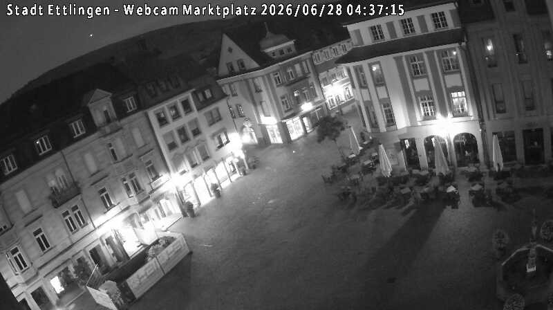 Archived image Webcam Market place in Ettlingen