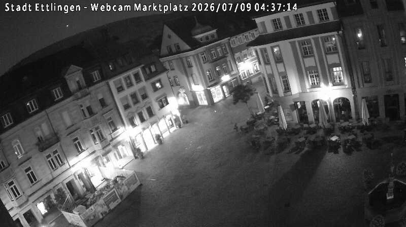 Archived image Webcam Market place in Ettlingen