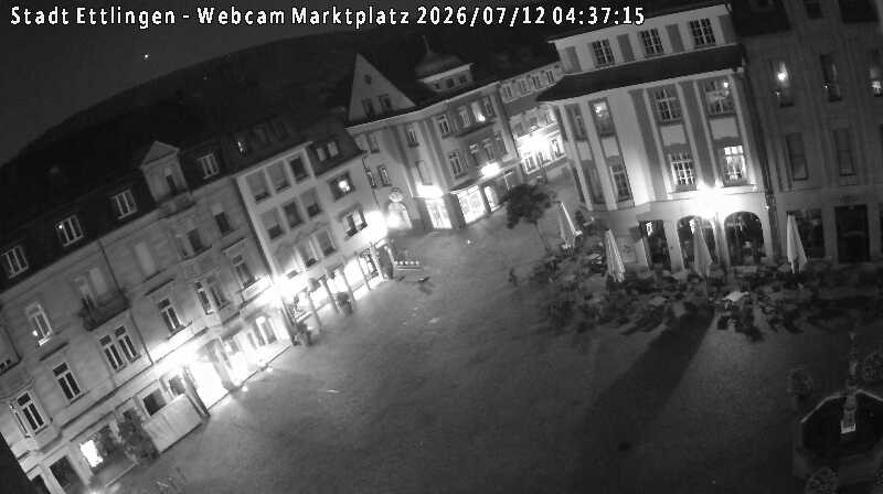 Archived image Webcam Market place in Ettlingen