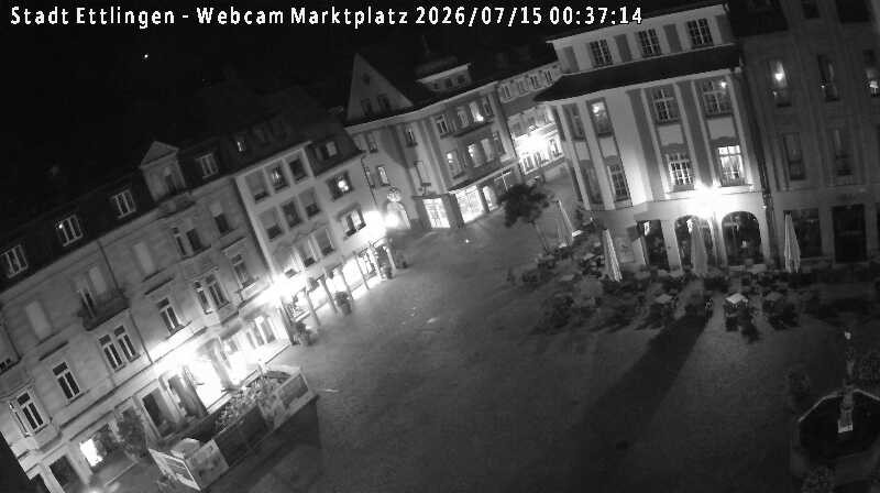 Archived image Webcam Market place in Ettlingen