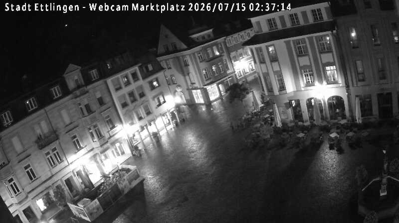 Archived image Webcam Market place in Ettlingen