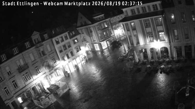Archiv Foto Webcam Blick auf den Marktplatz Ettlingen