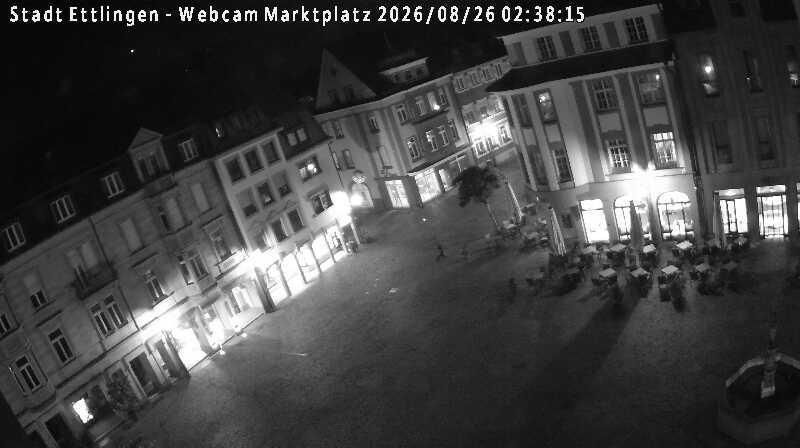 Archived image Webcam Market place in Ettlingen