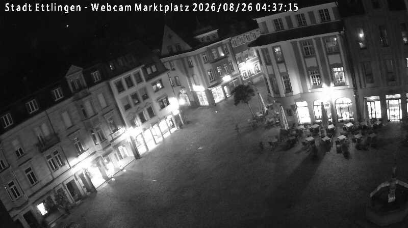 Archived image Webcam Market place in Ettlingen