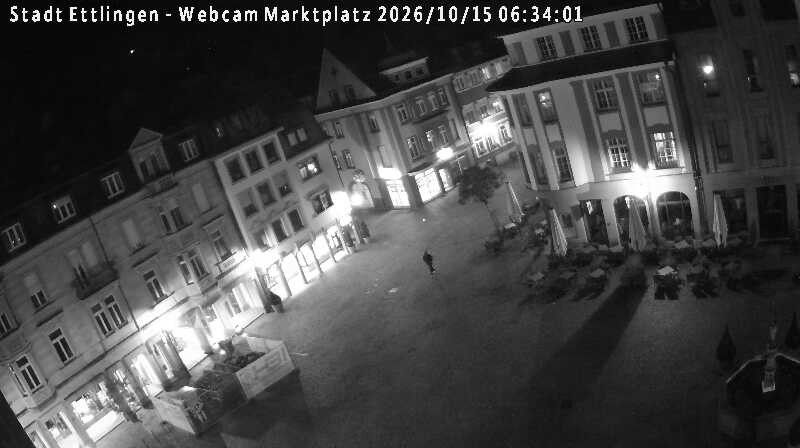 Archived image Webcam Market place in Ettlingen