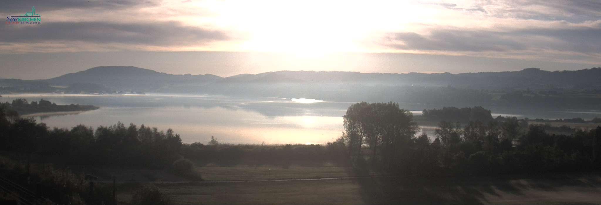 Archived image Webcam View from Seekirchen over the Wallersee