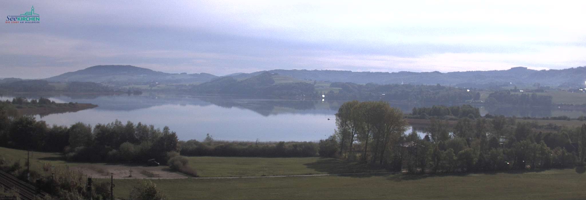 Archived image Webcam View from Seekirchen over the Wallersee