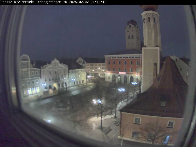 Archived image Webcam Erding - Town Hall