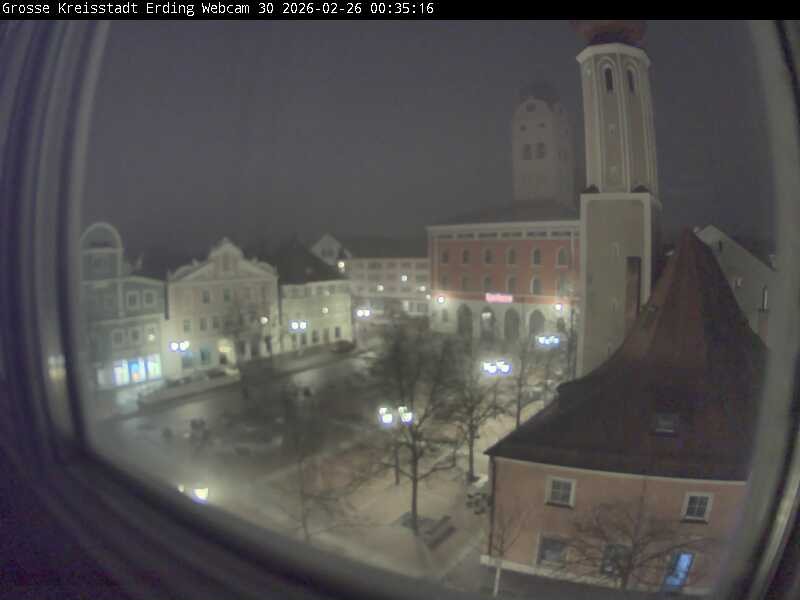 Archived image Webcam Erding - Town Hall