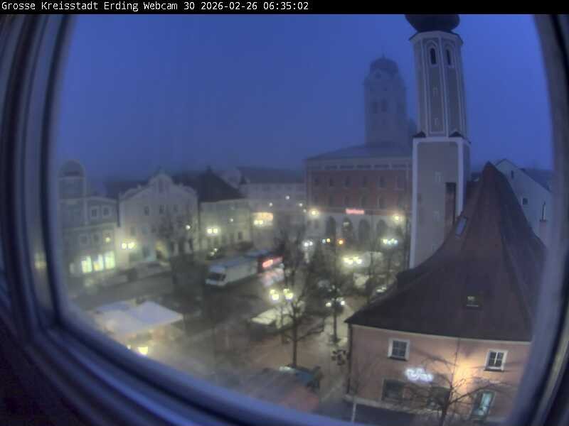 Archived image Webcam Erding - Town Hall