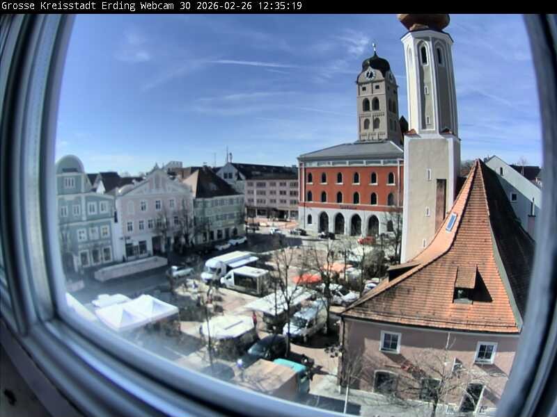 Archived image Webcam Erding - Town Hall