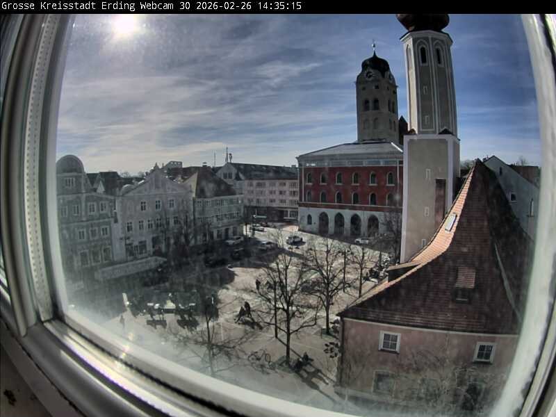 Archived image Webcam Erding - Town Hall