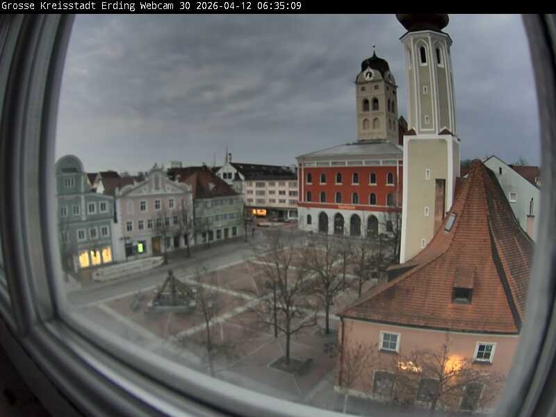 Archived image Webcam Erding - Town Hall