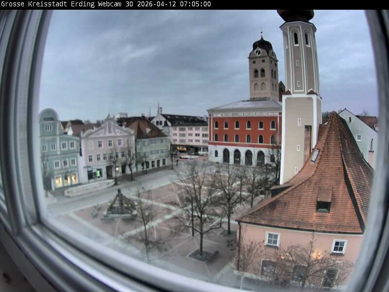 Archived image Webcam Erding - Town Hall
