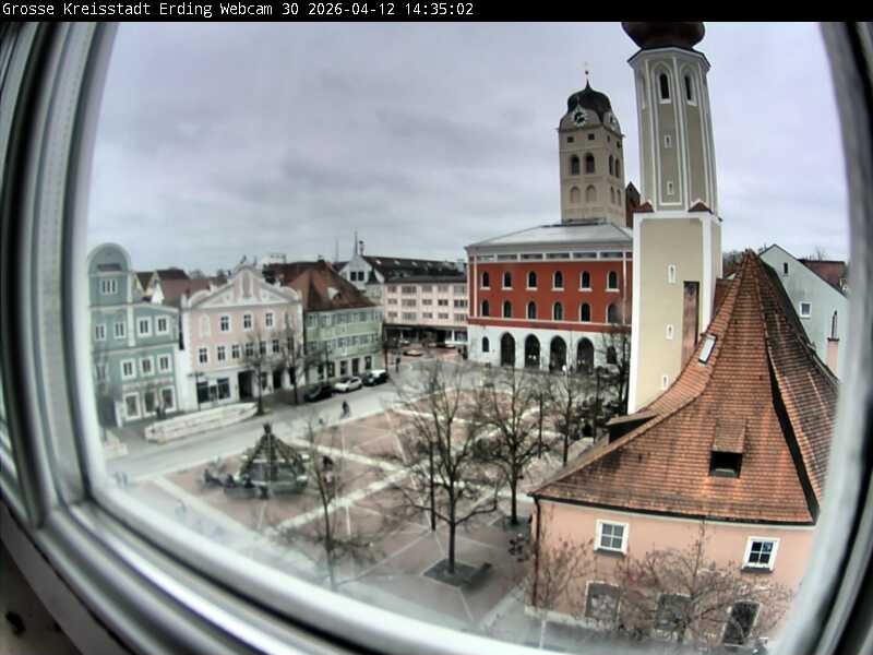 Archived image Webcam Erding - Town Hall
