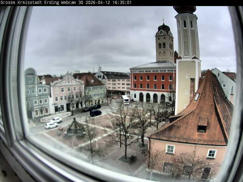 Archived image Webcam Erding - Town Hall