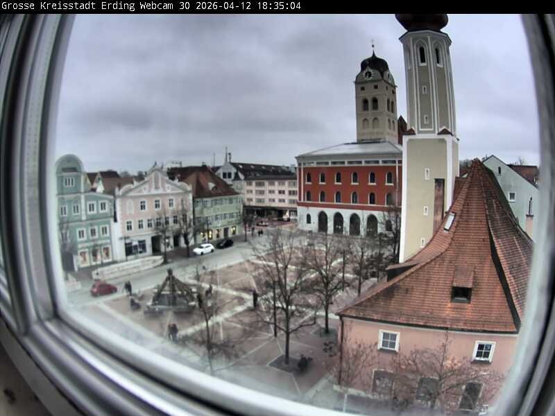 Archived image Webcam Erding - Town Hall