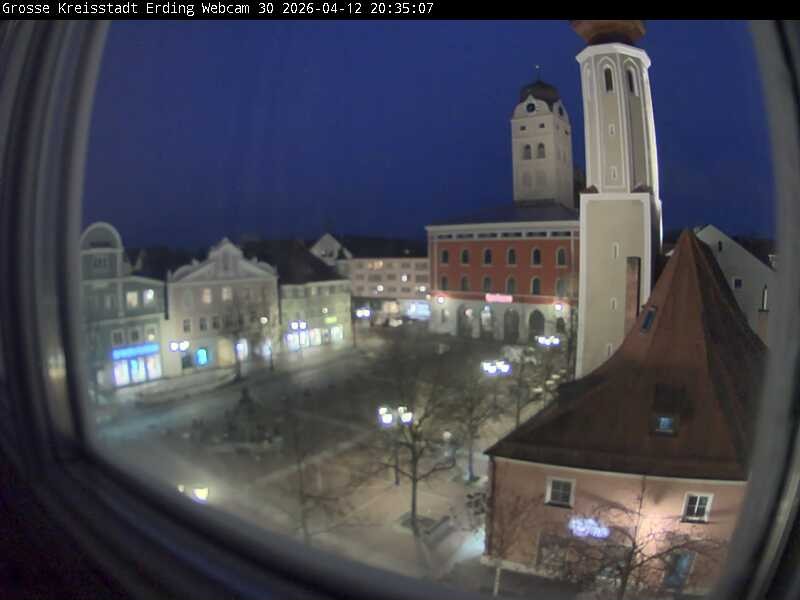 Archived image Webcam Erding - Town Hall