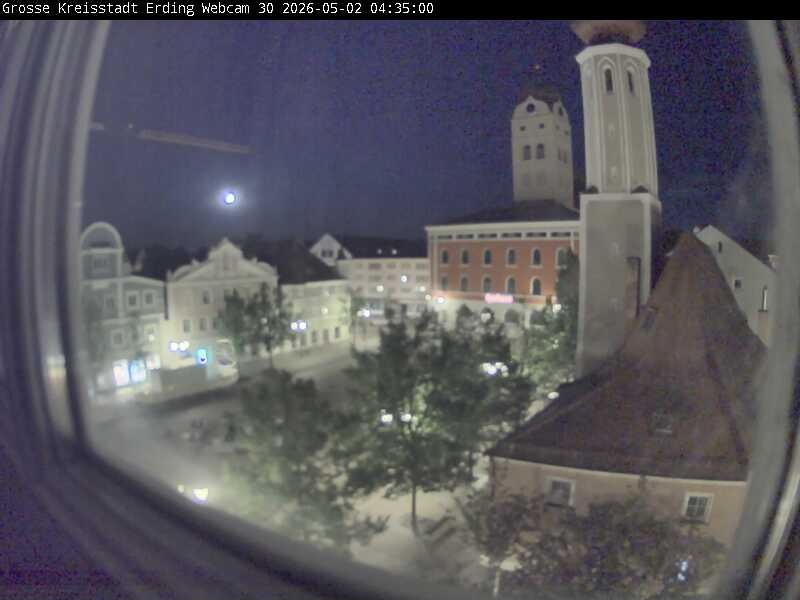 Archived image Webcam Erding - Town Hall