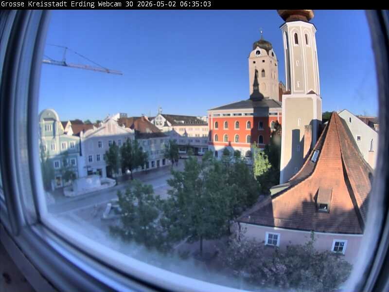 Archived image Webcam Erding - Town Hall