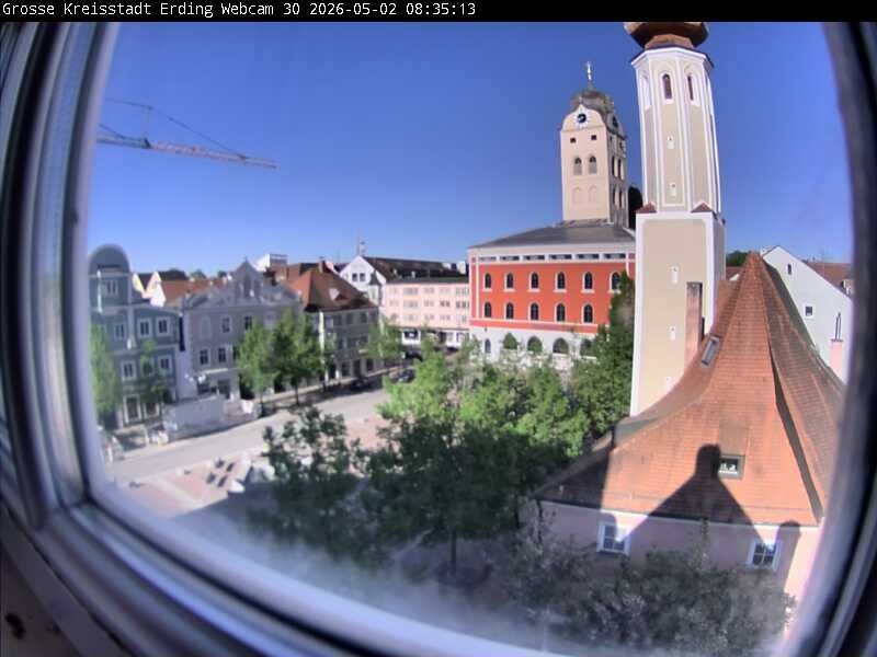 Archived image Webcam Erding - Town Hall