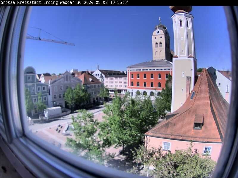 Archived image Webcam Erding - Town Hall