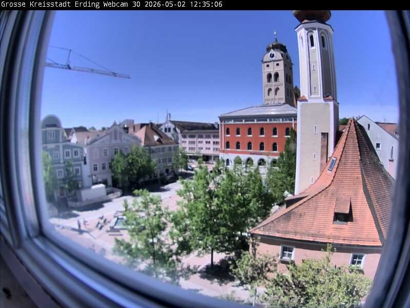 Archived image Webcam Erding - Town Hall