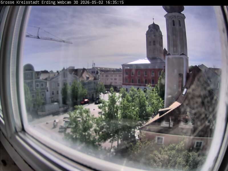Archived image Webcam Erding - Town Hall