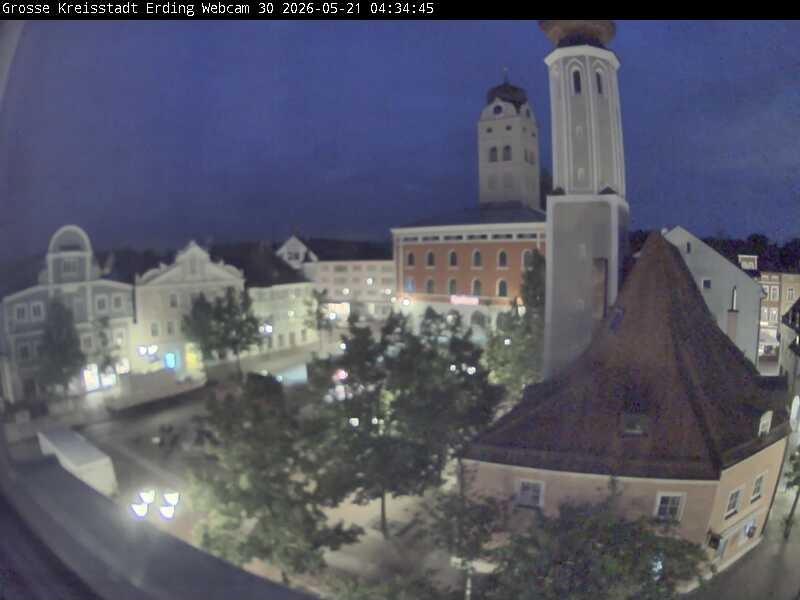 Archived image Webcam Erding - Town Hall