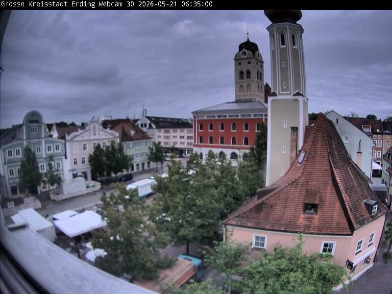 Archived image Webcam Erding - Town Hall