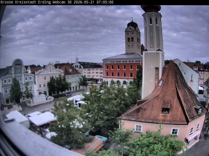 Archived image Webcam Erding - Town Hall