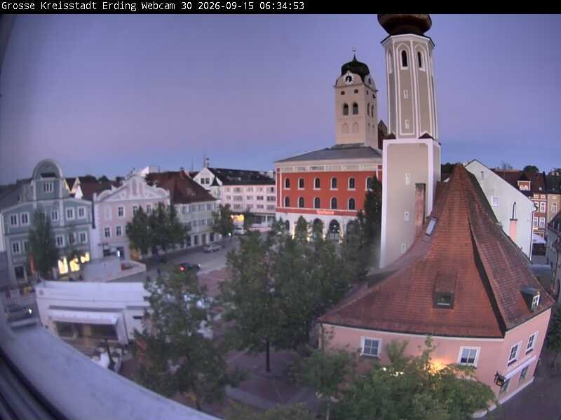 Archived image Webcam Erding - Town Hall