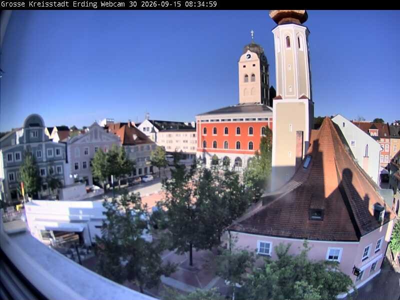 Archived image Webcam Erding - Town Hall