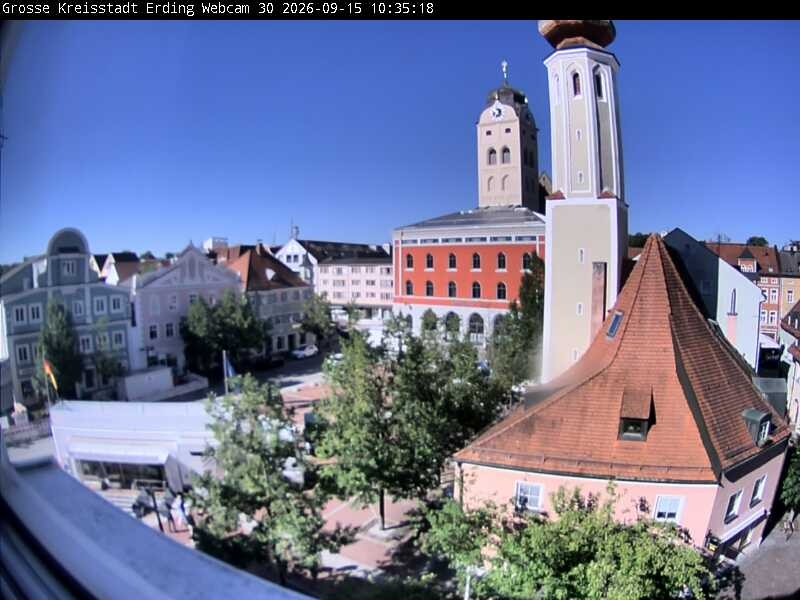 Archived image Webcam Erding - Town Hall