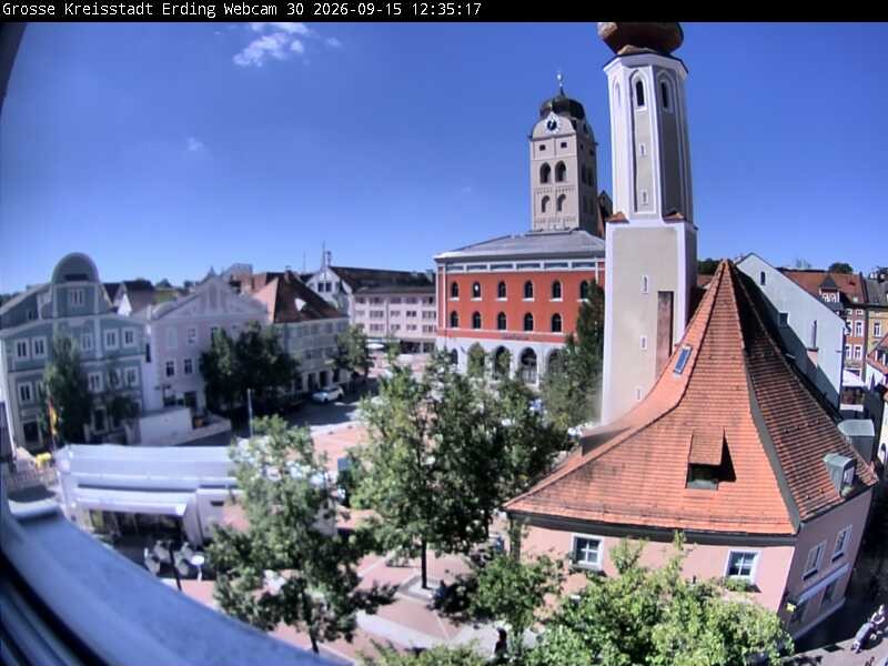 Archived image Webcam Erding - Town Hall