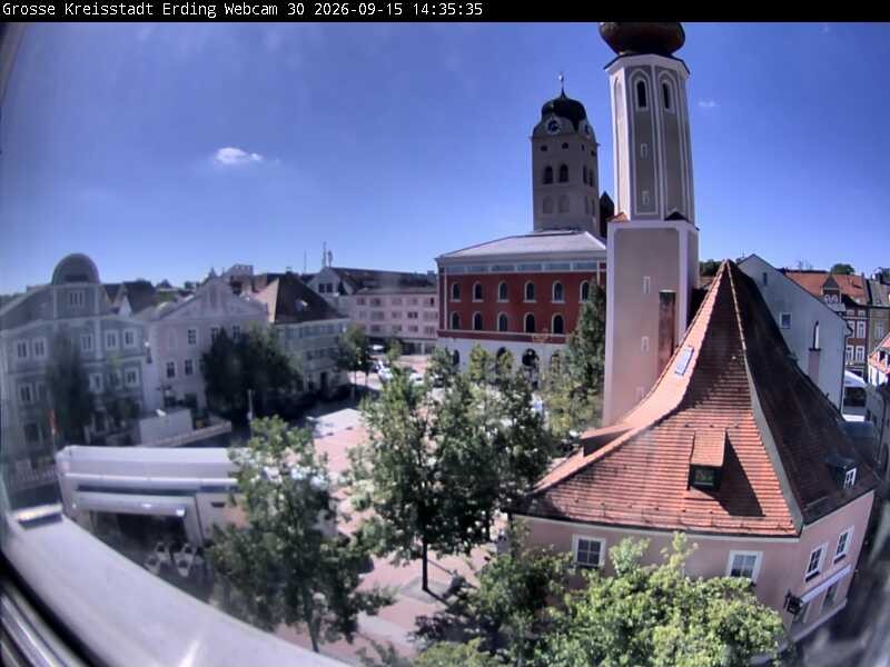 Archived image Webcam Erding - Town Hall