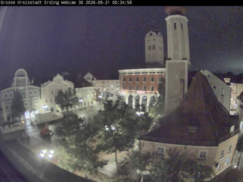 Archived image Webcam Erding - Town Hall