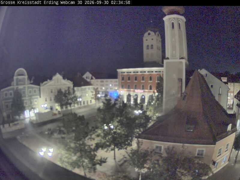 Archived image Webcam Erding - Town Hall