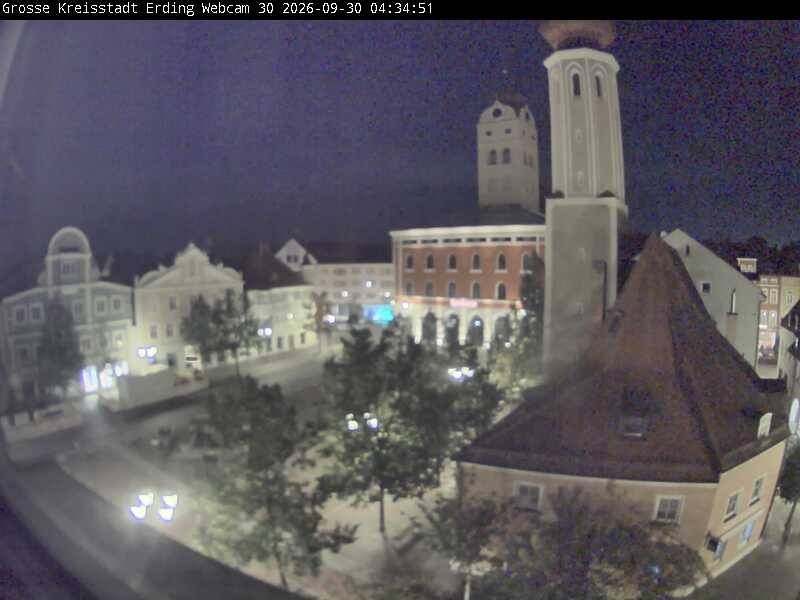 Archived image Webcam Erding - Town Hall