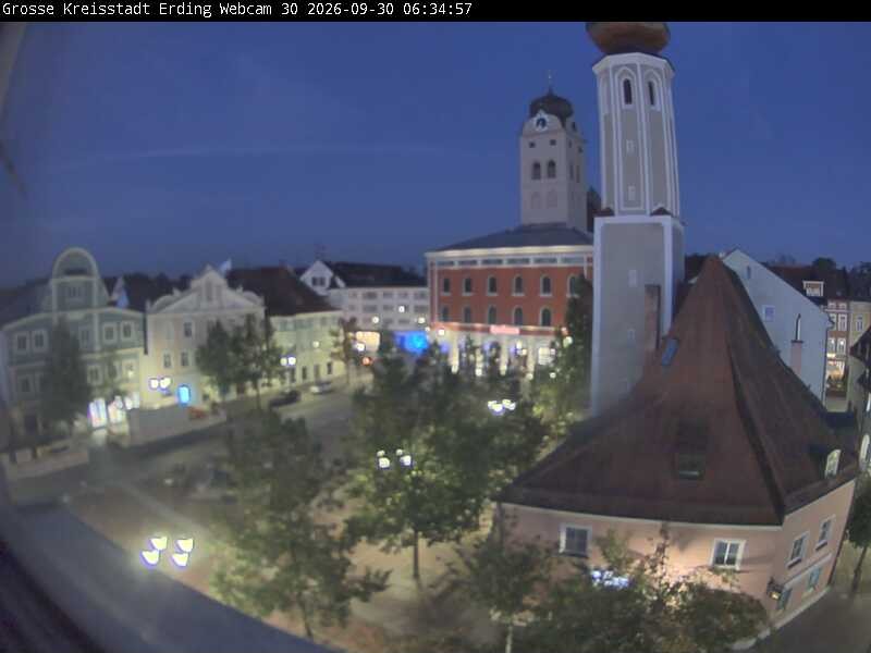Archived image Webcam Erding - Town Hall
