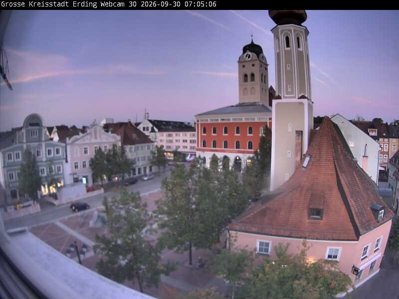 Archived image Webcam Erding - Town Hall